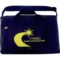 Conference attache with adjustable shoulder strap and top carry handles.......