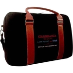 Attache with leather handles