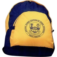 School backpack with large front pouch pocket and dual sliders on... from ASI...