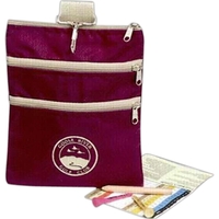 Golf organizer with 3 zippered pockets and snap hook to attach... from ASI...