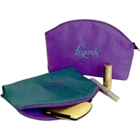 Cosmetic case with large single zippered compartment, 7.5" x 5.75" x... from...