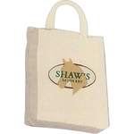 Canvas gusset box tote bag