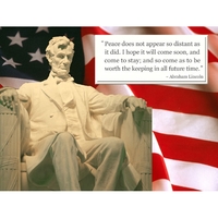 Lincoln monument design - Full color high gloss UV coated patriotic... from...