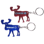 Elk shape bottle opener key chain