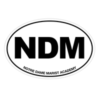 Custom vinyl decal, White