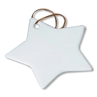 Star shaped, Christmas tree ornament made of porcelain.... from ASI 68878...