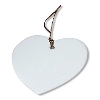 Heart shaped, Christmas tree ornament made of porcelain.... from ASI 68878...