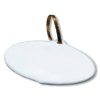 Oval shaped Christmas tree ornament made from porcelain.... from ASI 68878...