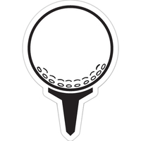 Golf ball on tee sports magnet, 2 9/16" x 1 3/4".... from ASI 68507 The...