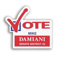 Flat flexible stock magnet with check mark, 2 3/4" x 3... from ASI 68507 The...