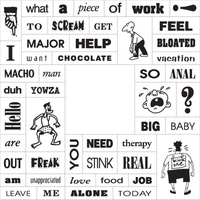 Piece of work magnet with 49 words and square magnet. Price... from ASI 68507...