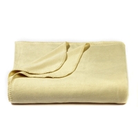 Ivory Bamboo Throw Blanket