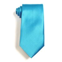 Turquoise solid color men's tie - choose from 25 in stock... from ASI 98085...