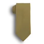 Poplin Khaki Tan Ties Clip On