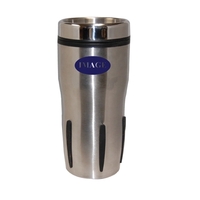 16 oz. Stainless Steel Rib Grip Tumbler