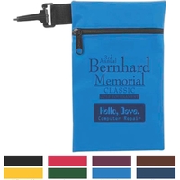 Golf ditty bag, 210 denier nylon with zipper and clip hook.... from ASI 74710...