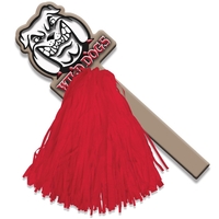 18" bulldog mascot rally pom pom with 500 streamers and a... from ASI 68207...