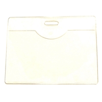 3 1/2" x 2 1/2" Clear vinyl badge holder