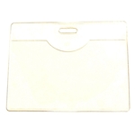 3 1/2" x 2 1/2" Clear vinyl badge holder
