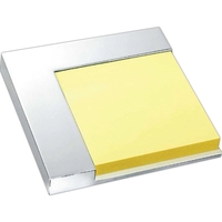 L shape silver self adhering note pad holder, with pad.... from ASI 73010...