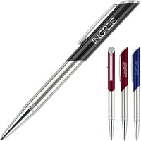 Combination pointer / ballpoint pen with chrome silver barrel.... from ASI...