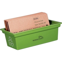 Loop - Green business card bin, recycling symbol printed on back,... from ASI...