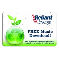 Seeded card offers 1 music download.... from ASI 70303 MediaTree / MediaTree