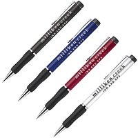 Twist action aluminum ballpoint pen with chrome trims.... from ASI 40544...
