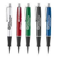 Click action ballpoint pen with aluminum construction wide barrel.... from...