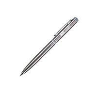 Gun Metal twist action ballpoint pen with shiny chrome trim.... from ASI...