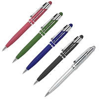Ballpoint pen with chrome plated brass barrel and twist action.... from ASI...