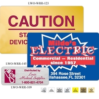 3/4" x 2" - Rectangle dies laminated label.... from ASI 66040 Label Works