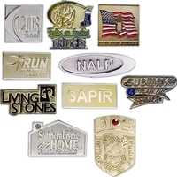 Lapel Pin, Die Struck w/Two-Tone Bright Sandblast Background