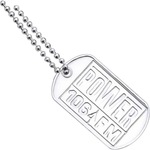 Dog tag, Stainless Steel, Embossed