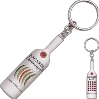 Key Tag, Zinc Die Cast, Bottle Shape