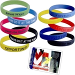 Custom Silicone Wristband, Bracelet with Debossed or Print