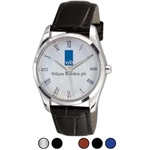 ABelle Promotional Berkeley Silver Watch w/ Leather St