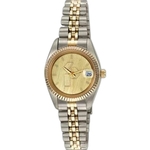 ABelle Promotional Time Saturn Medallion Two Tone Watch