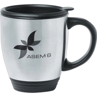 Steel bistro mug, 16 oz.... from ASI 39552 BEL Promo