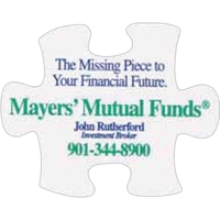 3.06" x 2.44" puzzle piece shaped magnet with four color process... from ASI...