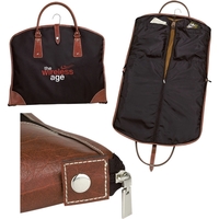 Water repellent suit bag with leatherette trim.... from ASI 42920 Busrel Inc