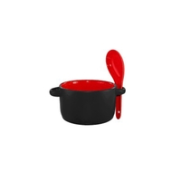 Hilo - 12.5 oz matte black out red inside Hilo ceramic... from ASI 31530 ZZ...