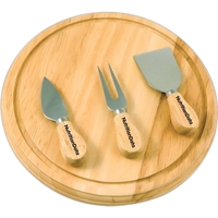 Serving set with cutting board and three wide-handle utensils... from ASI...