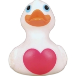 Rubber big heart duck