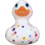 Rubber polka dot duck