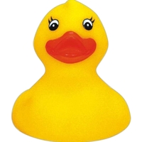 Adorable floatable rubber duck toy, balanced and weighted.... from ASI 31977...