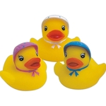 Rubber baby bonnet duck