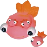 Rubber fish family toy