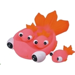 Rubber fish family toy