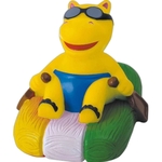 Rubber hippo squeaking toy